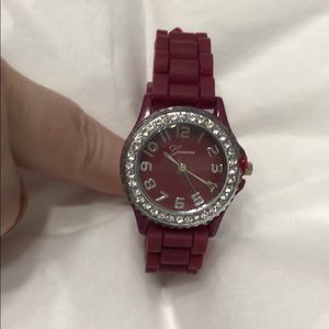 Geneva maroon watch